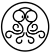 Logo de pieuvre du site justine coulon, illustratrice et concept artist, travaillant principalement dans le milieu de la jeunesse